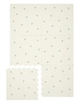 3 Sprouts - 3 Sprouts Floor Puzzle, Blueberry Ivory - Stačiakampis kilimėlis - Kreminė spalva