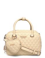 GUESS - Atabey Box Satchel - Rankinė - Kreminė spalva