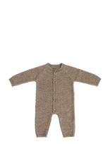 Smallstuff - Jumpsuit, Ao Elephants, Merino Wool, Nature Melange - Kombinezonas - Smėlio