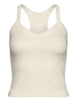 Drop Of Mindfulness - Ribbed Sports Tank Top - Sportinė palaidinė be rankovių - Kreminė spalva