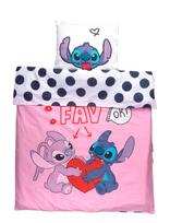 Lilo & Stitch - Bed Linen Junior Lilo 319 - 100X140, 40X45 Cm - Patalynės komplektas - Rožinė