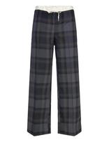Monki - Pull On Suiting Trousers - Plačios kelnės - Pilka