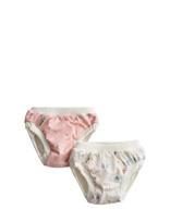 Imse Vimse - Training Pants Xxl 13-17 Kg, Pink Dots/White Teddy 2-P - Apatinės kelnaitės - Rožinė