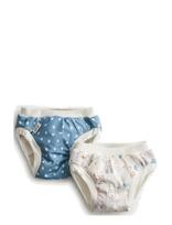 Imse Vimse - Training Pants L 9-12 Kg, Blue Dots/White Teddy 2-P - Apatinės kelnaitės - Mėlyna