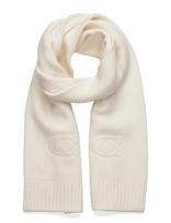 Coach Accessories - Embossed Knit Muffler - Žieminis šalikas - Balta