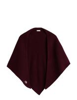 Tommy Hilfiger - Tommy Script Cash Triangle Scarf - Pončas - Burgundiška splava