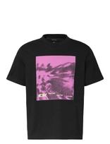 Calvin Klein Jeans - Ss 20S 5Am Ck Floral Abst Graphi - Marškinėliai trumpomis rankovėmis - Juoda