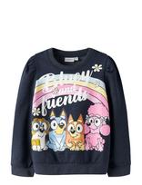Name It - Nmfjenney Bluey Sweat Bru Sky - Megztinis - Tamsiai mėlyna