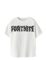 Name It - Nkmjamba Fortnite Ss Nreg Top Noos Bfu - Marškinėliai trumpomis rankovėmis - Balta