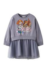 Name It - Nmfjara Paw Nreg Swe Dress Bru Cplg - Proginė suknelė - Violetinė