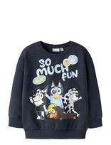 Name It - Nmmjared Bluey Nreg Sweat Unb Sky - Megztinis - Tamsiai mėlyna