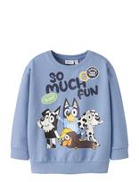Name It - Nmmjared Bluey Nreg Sweat Unb Sky - Megztinis - Mėlyna