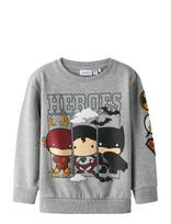 Name It - Nmmosmus Batman Nreg Sweat Bru Wab - Megztinis - Pilka