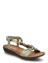 Rieker - Rieker Ladies' Sandals V7568-52 Green - Plokščiapadžiai sandalai - Žalia