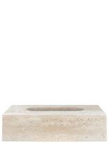 Mette Ditmer - Travertine Tissue Cover - Servetėlių žiedai ir laikikliai - Kreminė spalva