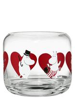 Muurla - Moomin Candle Holder Heart 8Cm - Žvakių laikiklis - Nude