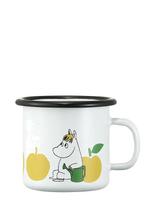 Muurla - Moomin Enamel Mug Joyfull Apples 2,5Dl - Arbatos puodelis - Balta