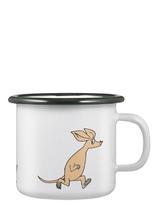Muurla - Moomin Enamel Mug Retro Sniff 2,5Dl - Arbatos puodelis - Balta