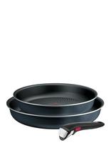 Tefal - Ingenio So Light 3 Pcs Set Frypans 24/28Cm - Keptuvė - Juoda
