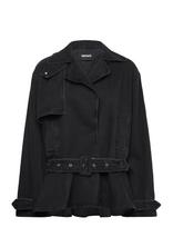 ROTATE - Denim Biker Jacket - Džinsai - Juoda