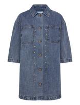Coster Copenhagen - Denim Tunika With Eyelets - Trumpa suknelė - Mėlyna
