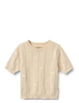 Wheat - Knit Top S/S Malvina - Megztinis - Smėlio