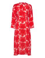 Marimekko - Rytmi Unikko - Ilga suknelė - Raudona