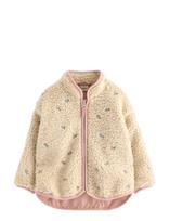 Lindex - Jacket Pile All Over Embroider - Flisinė striukė - Kreminė spalva