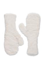 Monki - Hairy Mittens - Kumštinės pirštinės - Balta
