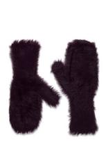Monki - Hairy Mittens - Kumštinės pirštinės - Violetinė