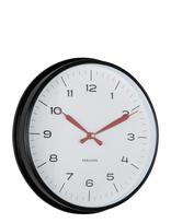 KARLSSON - Wall Clock Modern Factory Jungle Green W. Ochre Yellow - Sieninis laikrodis - Juoda