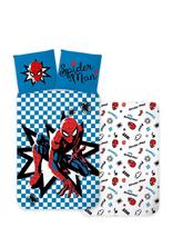 Spider-man - Bed Linen Spiderman 3674 - 100X140 40X45 Cm - Patalynė - Mėlyna