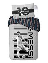 BrandMac - Bed Linen Senior Messi 001 - 140X200, 60X63 Cm - Vaikų miegamojo komplektai - Pilka