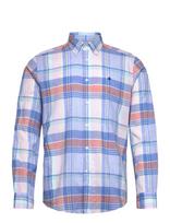 Morris - Happy Linen Check Shirt-Classic Fit - Laisvalaikio marškiniai - Marga / raštuota