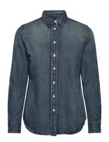 Lauren Ralph Lauren - Classic Fit Denim Shirt - Marškinėliai ilgomis rankovėmis - Mėlyna