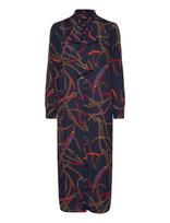 Lauren Ralph Lauren - Drapey Poly Ggt 122-Dress - Iki kelių ir midi suknelės - Tamsiai mėlyna