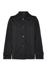 Lauren Ralph Lauren - Embroidered-Crest Twill Trench Coat - Lietpaltis - Juoda