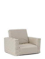 Kid's Concept - Armchair Foldable Stripe - Kėdės ir taburetės - Pilka