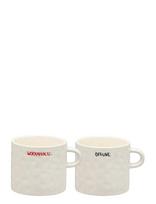 Anna + Nina - All About Balance Mug - Set Of 2 - Kavos puodelis - Kreminė spalva