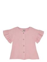 Huttelihut - Blouse Ss Muslin - Palaidinės ir tunikos - Rožinė