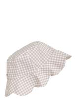 Huttelihut - Bucket Sun Hat Check - Upf 50+ - Kepurė - Smėlio