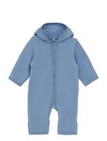 Huttelihut - Pram Suit Ears Cot. Fleece - Flisinis kombinezonas - Mėlyna