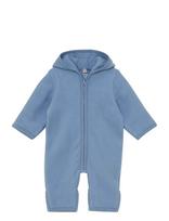 Huttelihut - Pram Suit Cotton Fleece - Flisinis kombinezonas - Mėlyna
