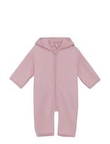 Huttelihut - Pram Suit Cotton Fleece - Flisinis kombinezonas - Rožinė