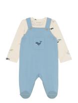 Fixoni - Set W. Body And Romper - Bodžių rinkinys - Mėlyna