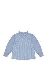 En Fant - Blouse Ls Stripe - Palaidinės ir tunikos - Mėlyna