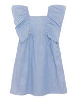 Creamie - Dress Woven Stripe - Suknelė trumpomis rankovėmis - Mėlyna