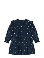Fliink - Dolly Dot Dress - Suknelė ilgomis rankovėmis - Tamsiai mėlyna