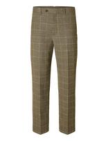 Selected - Slhrelaxed-Oasis Sun Chk Trs - Klasikinės kelnės - Ruda