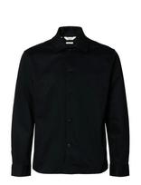 Selected - Slmotto Tate Heavy Twill Overshirt Noos - Viršutiniai marškinėliai - Juoda